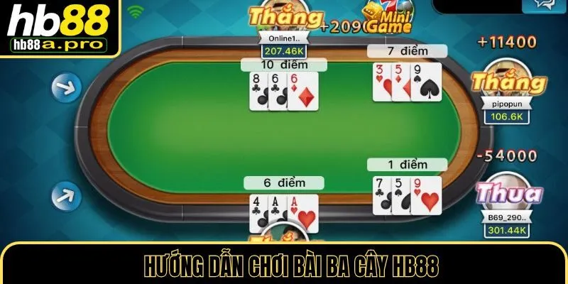 Hướng dẫn chi tiết cách chơi ba cây HB88